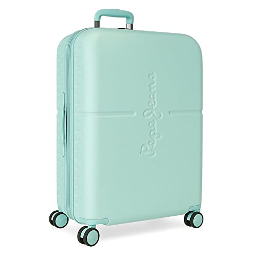 Pepe Jeans Highlight średniej wielkości walizka, 48 x 70 x 28 cm, niebieski, 48x70x28 cms, Średniej wielkości walizka