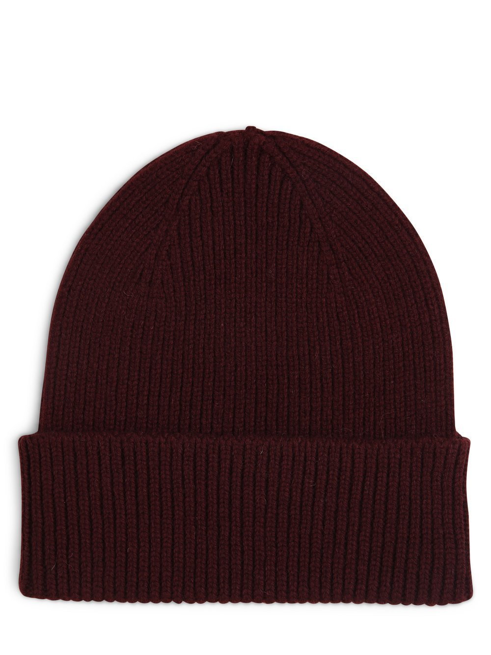 Colorful Standard - Czapka męska z wełny merino, brązowy|czerwony