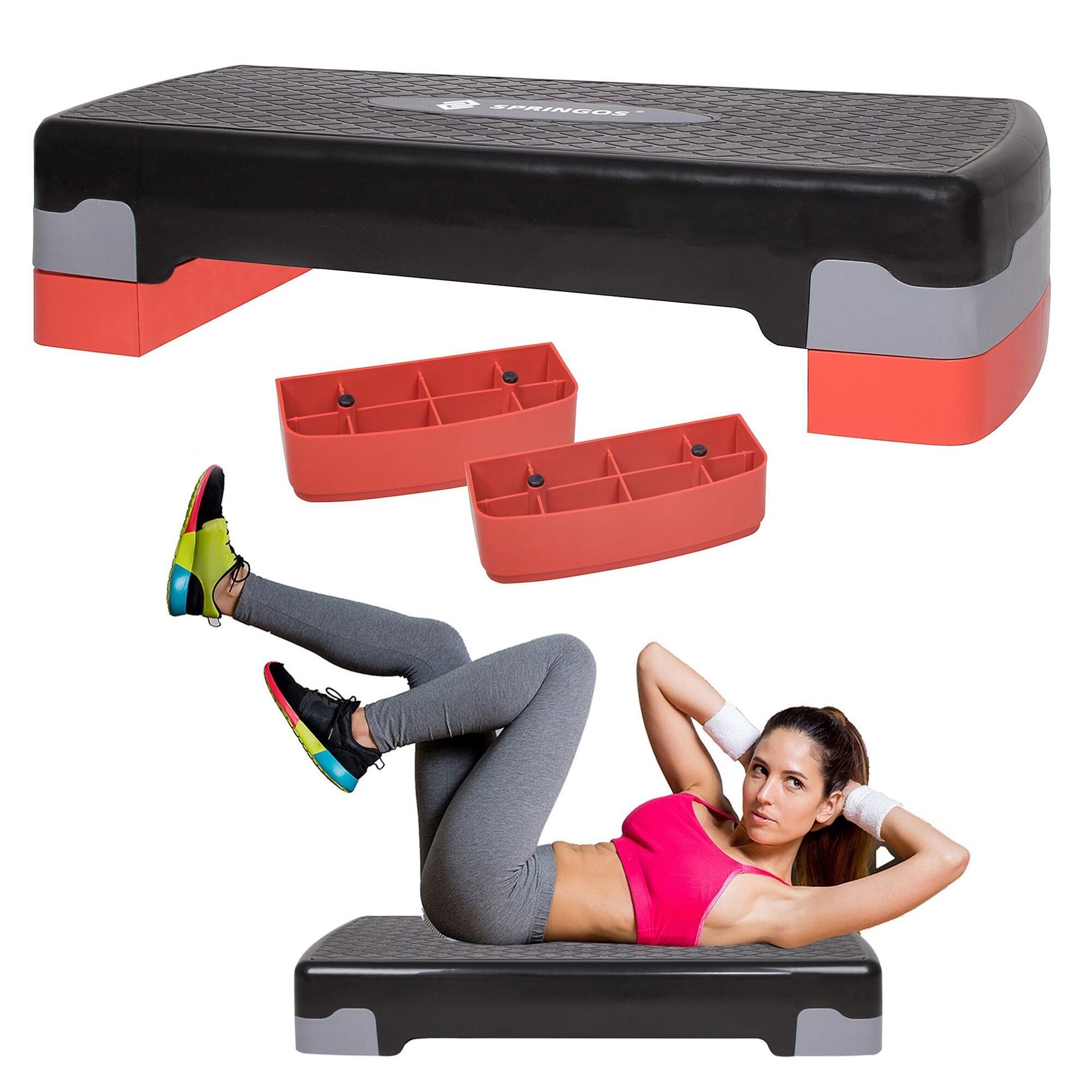 Step dwustopniowy do ćwiczeń fitness Springos