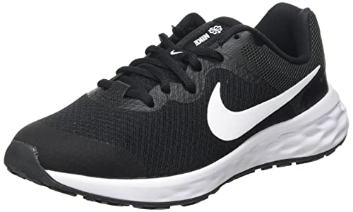 Nike Unisex dziecięce buty Revolution 6, Black White Dk Smoke Grey - x-large