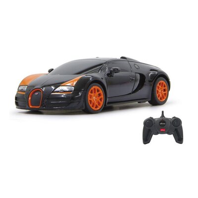 Rastar Samochód zdalnie sterowany Bugatti Veyron, 1:18, pomarańczowy