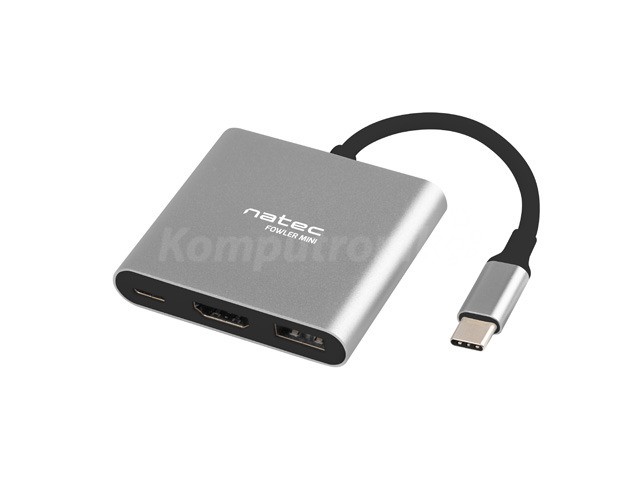 Natec Multi Port Fowler mini USB-C PD USB 3.0 HDMI 4K