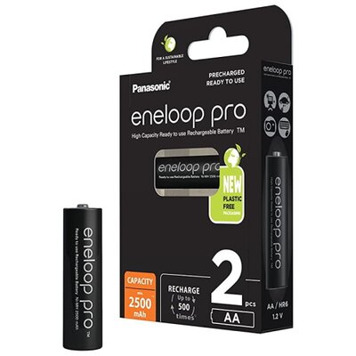 Panasonic Eneloop Pro R6/AA 2500 mAh 2 szt blister BK-3HCDE-2BE