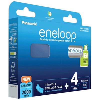 Panasonic ENELOOP AA 2000mAh 4 szt + box