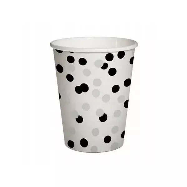 Kubki papierowe eko Confetti 250ml 10szt - PAW