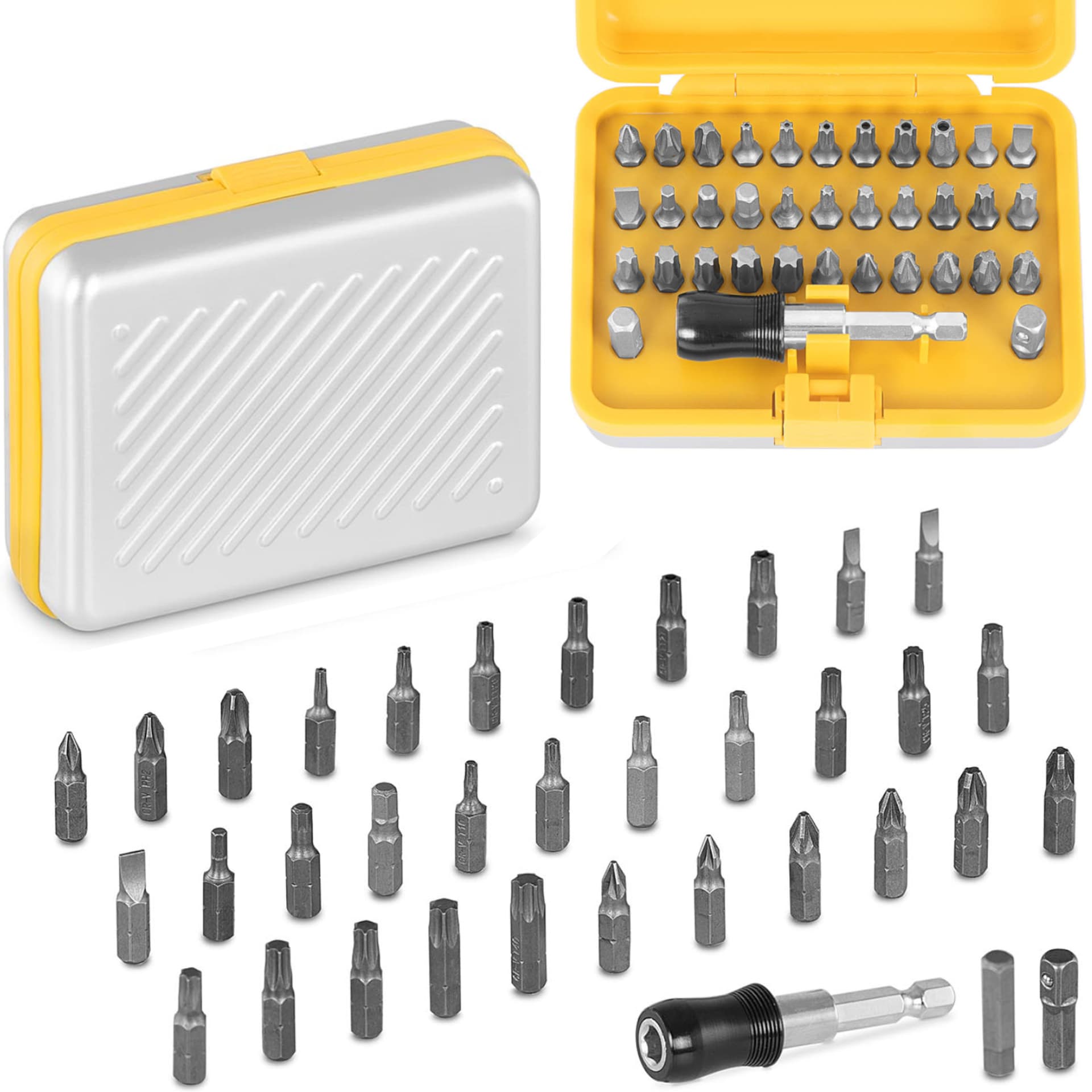 Zestaw bitów nasadek końcówek do wkrętarki - 34 szt.