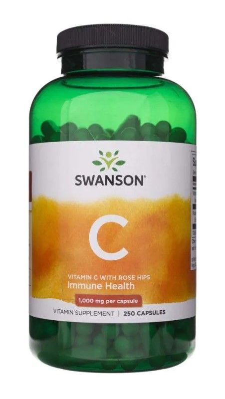 SWANSON Witamina C 1000mg z dziką różą 250 szt.