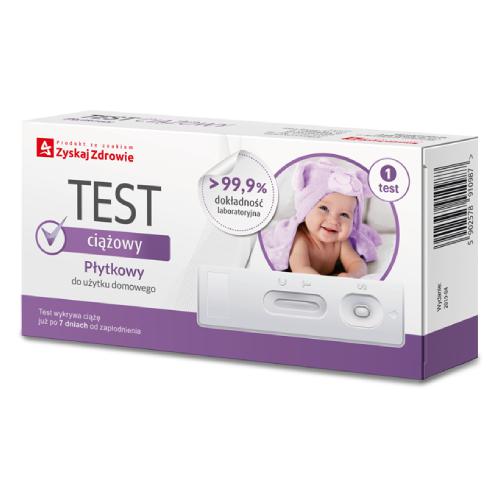 ZYSKAJ ZDROWIE Test ciążowy płytkowy, 1szt.
