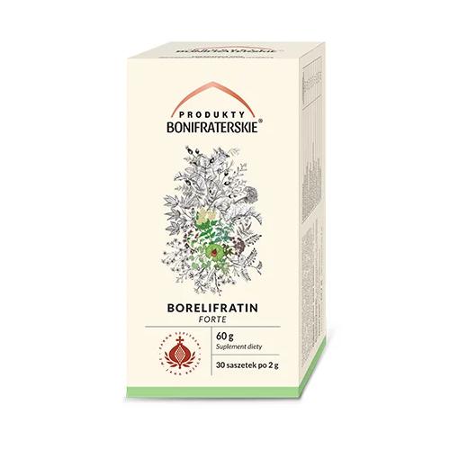 Produkty Bonifraterskie Borelifratin forte, 30 saszetek (60g)