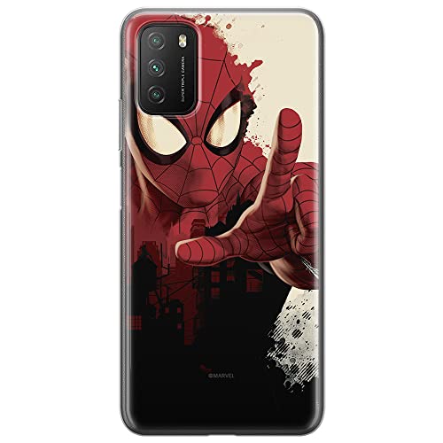 ERT GROUP etui na telefon Xiaomi REDMI 9T/ POCO M3, case oryginalny i oficjalnie licencjonowany przez Marvel, wzór Spider Man 006, optymalnie dopasowane, plecki z TPU