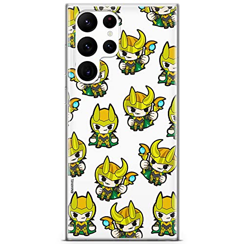 ERT GROUP etui na telefon Samsung S22 ULTRA, case oryginalny i oficjalnie licencjonowany przez Marvel, wzór Loki 003, optymalnie dopasowane, plecki z TPU
