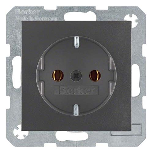 Hager Polo Gniazdo SCHUKO antracyt B.1/B.3/B.7 Glas 41431606 41431606