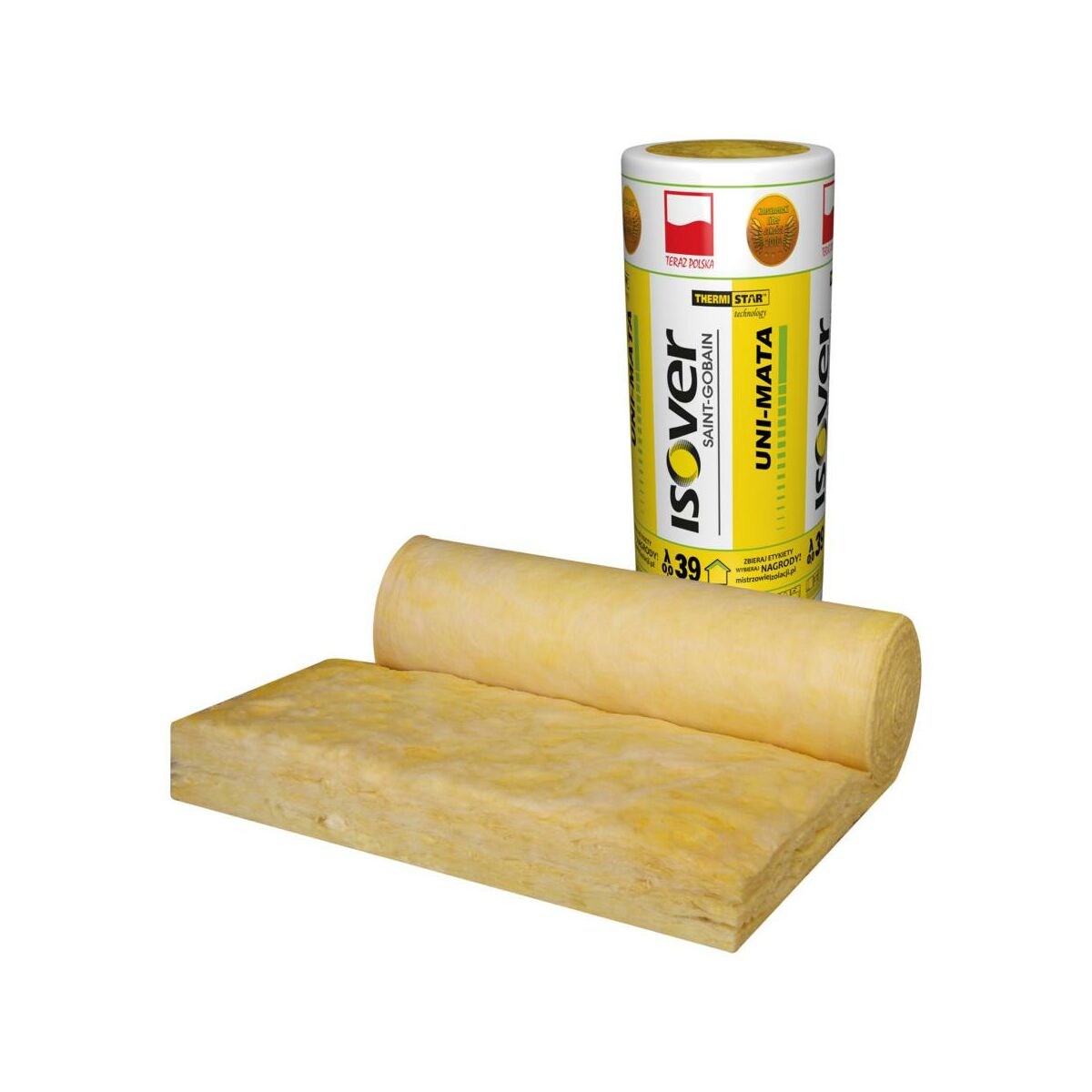 Wełna mineralna Unimata 039 100 mm 9.6 m2 Isover