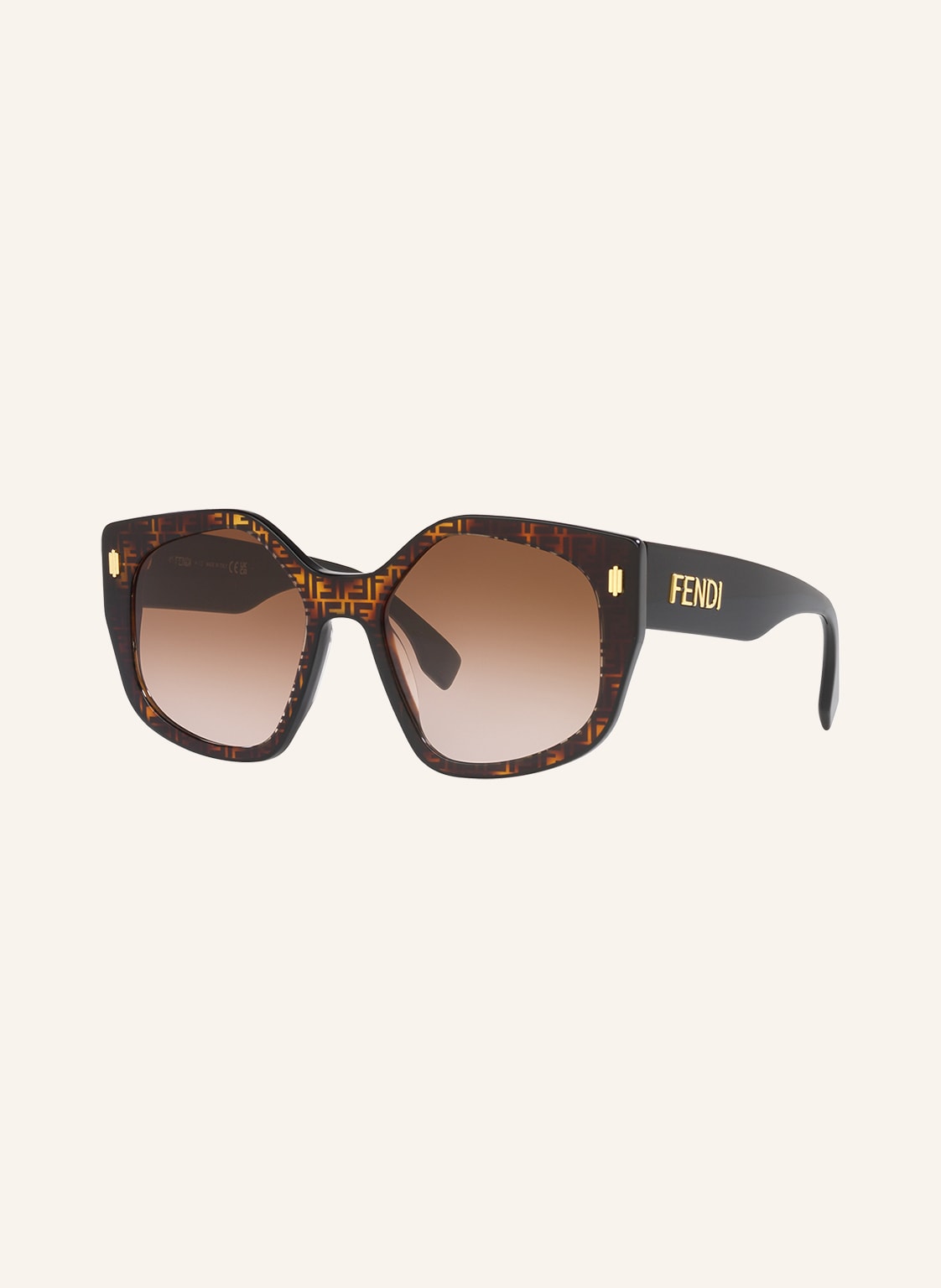 Fendi Okulary Przeciwsłoneczne fe40017i braun