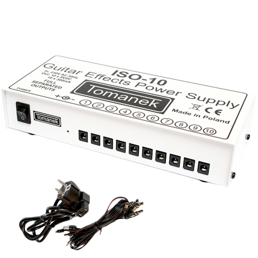 Tomanek ISO-10 – Zasilacz 9V do efektów gitarowych ✦ SALON ✦ ZAPYTAJ O RABAT ✦ RATY 30x0%