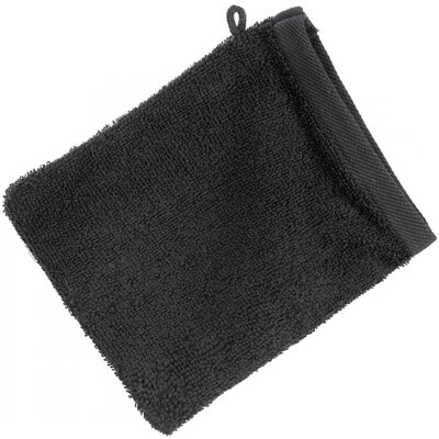 Ręcznik myjka Gładki 2 16x21 czarny 17 500g/m2 Eurofirany