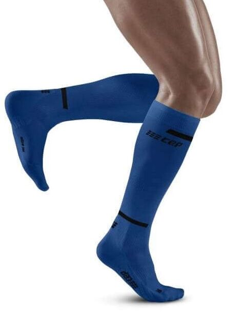 Długie skarpety kompresyjne męskie CEP - wsparcie podczas aktywności fizycznej, efektywniejszy trening, mniejsza bolesność mięśni (THE RUN 4.0 MEN)