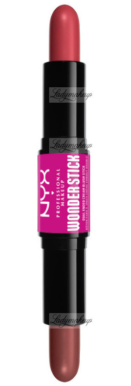NYX Professional Makeup - WONDER STICK Dual-Ended Cream Blush Stick - Podwójny róż w sztyfcie - 2 x 4 g - 03 - CORAL + DEEP PEACH