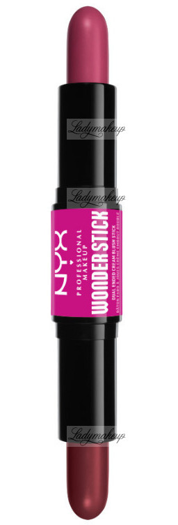 NYX Professional Makeup - WONDER STICK Dual-Ended Cream Blush Stick - Podwójny róż w sztyfcie - 2 x 4 g - 04 - DEEP MAGENTA + GINGER