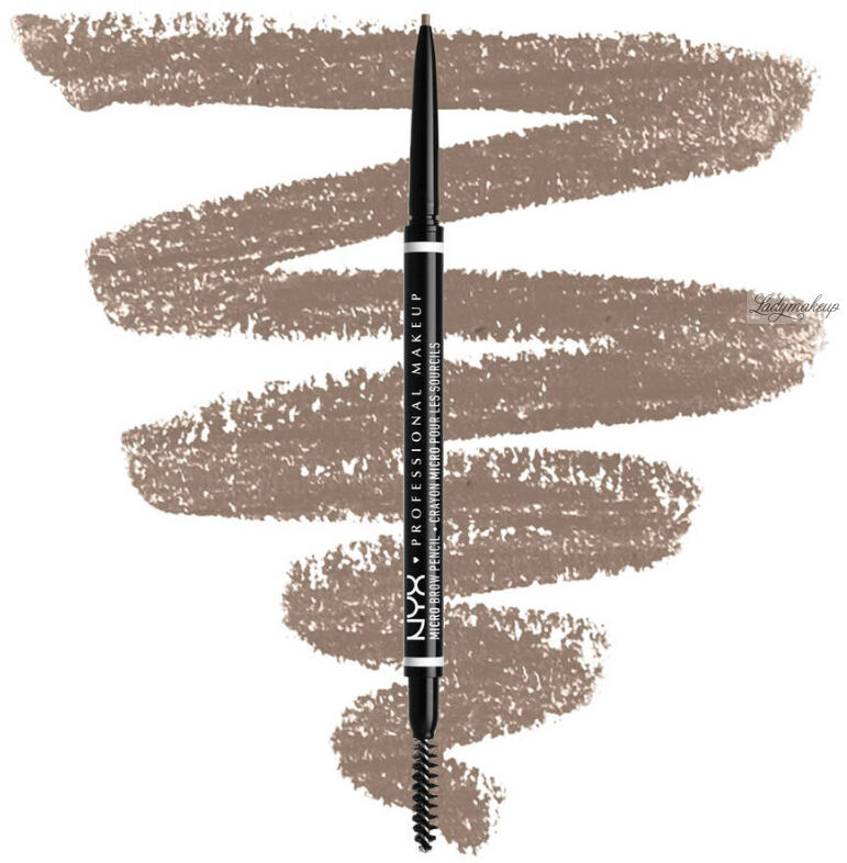 NYX Professional Makeup - MICRO BROW PENCIL - Automatyczna kredka do brwi ze szczoteczką - 1.5 - ASH BLONDE