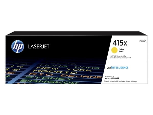 HP Toner 415X Yellow LaserJet Toner Cartridge W2032X