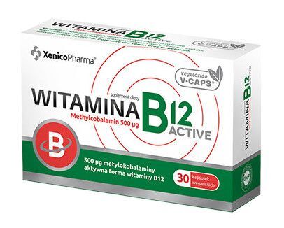 XenicoPharma Witamina B12 Active 500mcg metylokobalamina 30 vege kapsułek