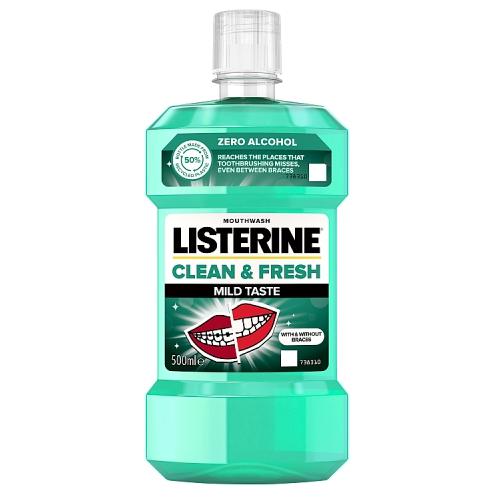 Listerine Listerine - Płyn do płukania jamy ustnej Clean & Fresh 500ml