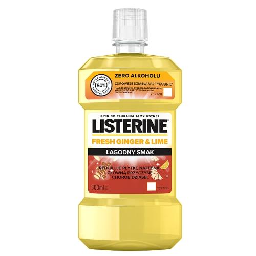 Listerine Listerine Płyn do płukania jamy ustnej Fresh Ginger & Lime 500ml