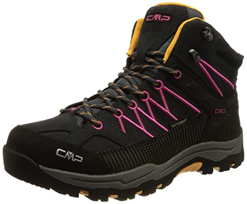 CMP Damskie buty trekkingowe Rigel Mid Shoe Wp, Antracite Bouganville, 41 EU