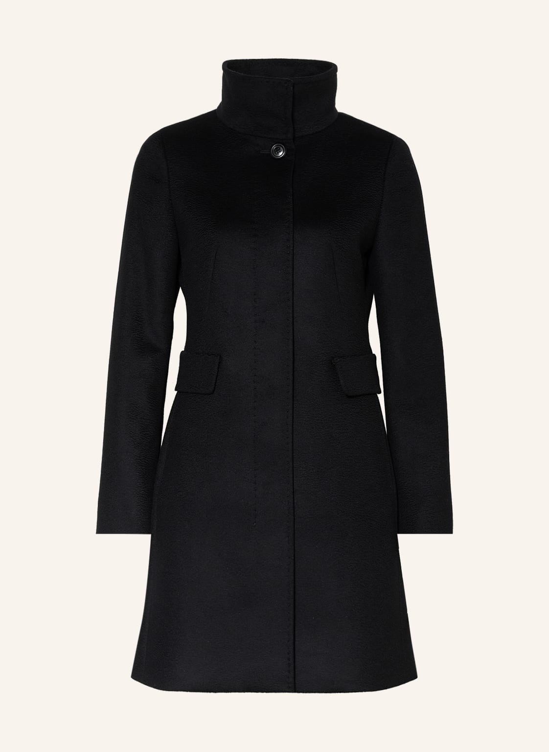 Max Mara Studio Płaszcz Wełniany Agnese schwarz