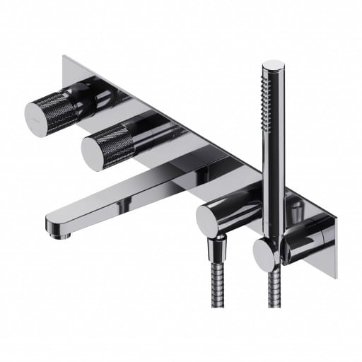 Omnires CT8037/1CR CT8037/1CR CONTOUR bateria wannowa 5-otworowa podtynkowa chrom