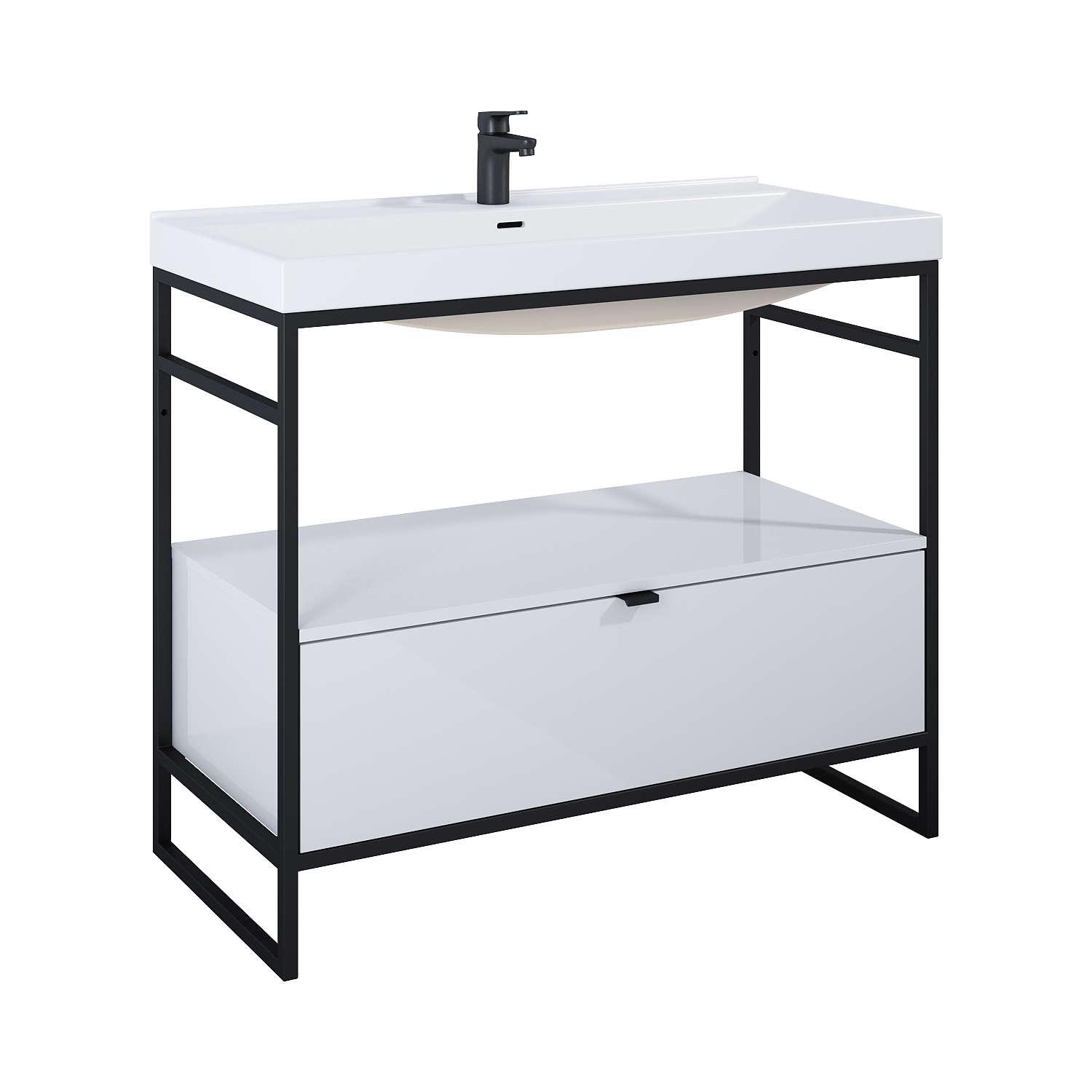 ELITA  INDUS 100 1S WHITE HG  DO STELAŻA SZAFKA PODUMYWALKOWA STOJĄCA NA NÓŻKACH 168673
