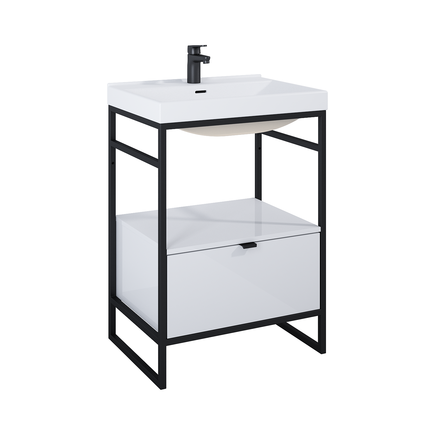 ELITA  INDUS 60 1S WHITE HG DO STELAŻA SZAFKA PODUMYWALKOWA STOJĄCA NA NÓŻKACH 168671