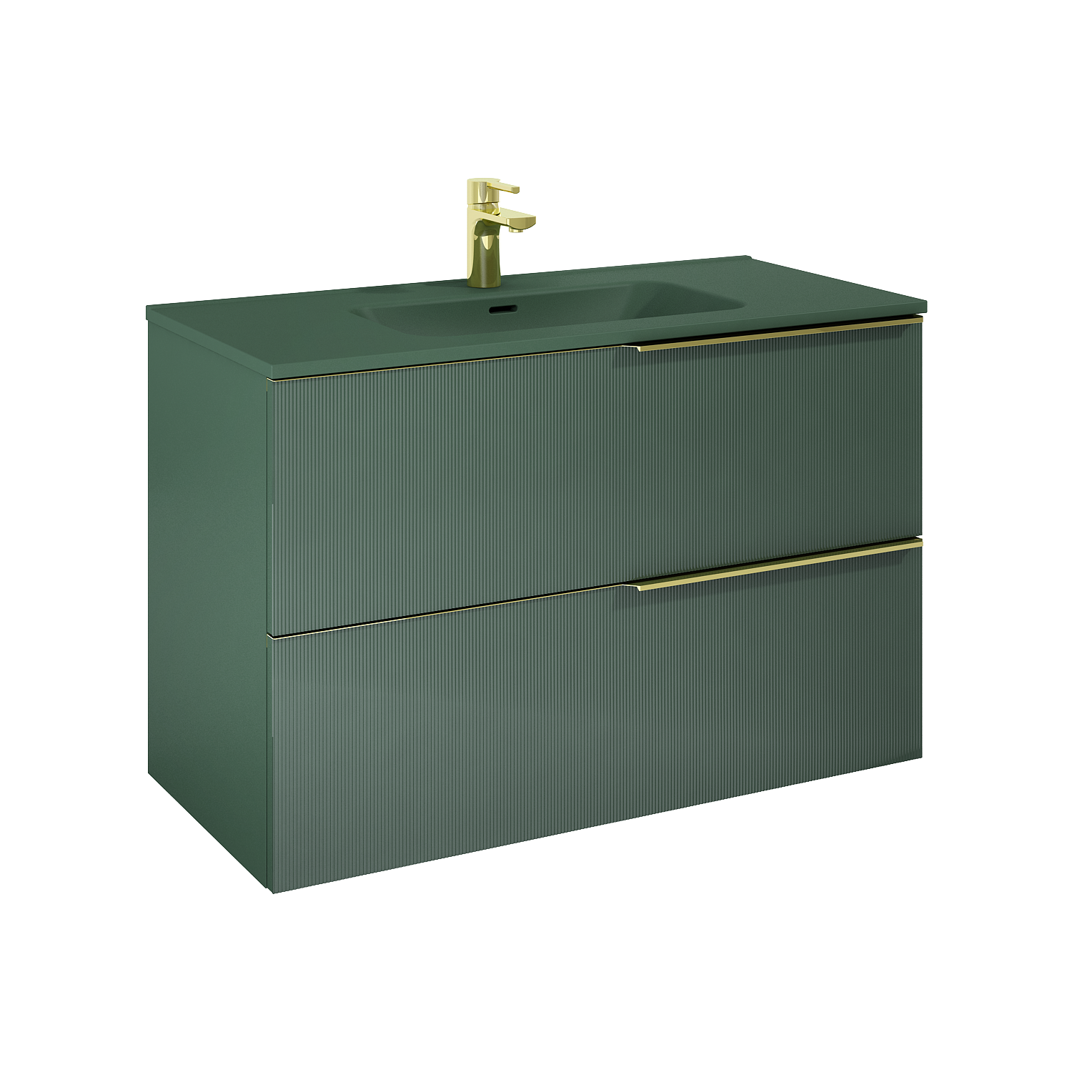 ELITA SOHO 100 2S FOREST GREEN MATT PDW SZAFKA PODUMYWALKOWA PODWIESZANA 169085