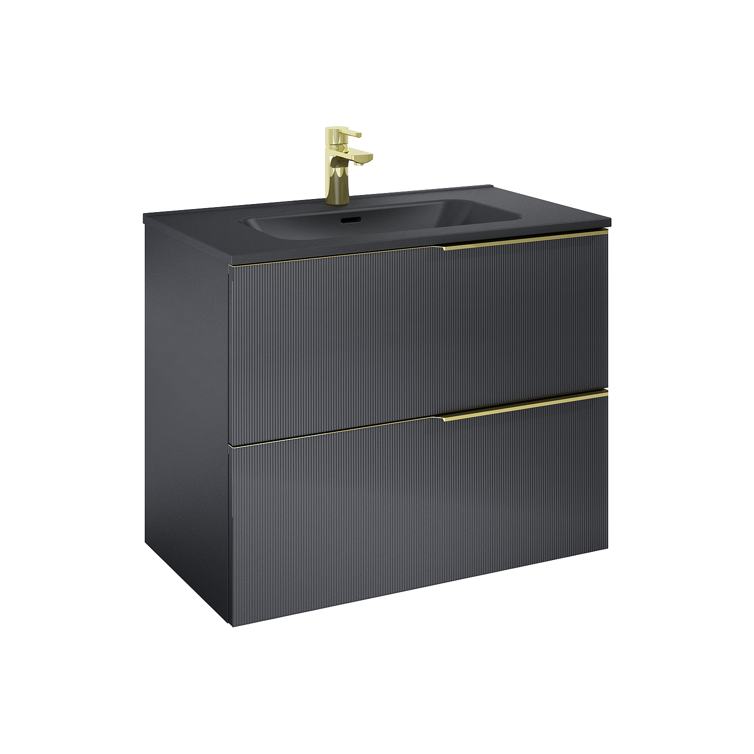 ELITA SOHO 80 2S BLACK MATT PDW SZAFKA PODUMYWALKOWA PODWIESZANA 168743