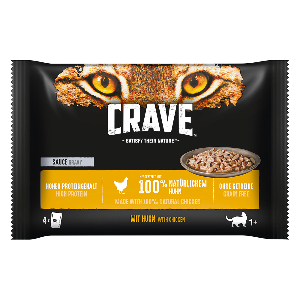 Pakiet próbny Crave, saszetki, 4 x 85 g, kurczak w sosie