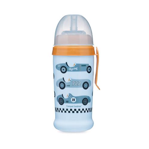 Bidon niekapek - Racing Canpol Babies, Kolor: Niebieski