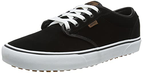 Vans Męskie trampki Low-Top Sneaker, Polar zamszowy czarny biały, 46 EU