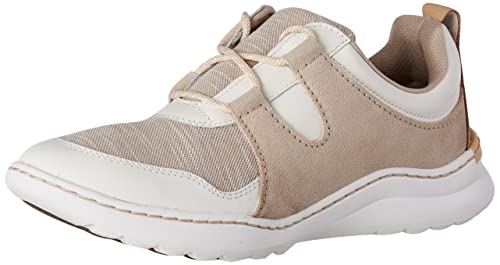 Clarks Damskie tenisówki Teagan Lace, Kombinacja piaskowa - 41 EU