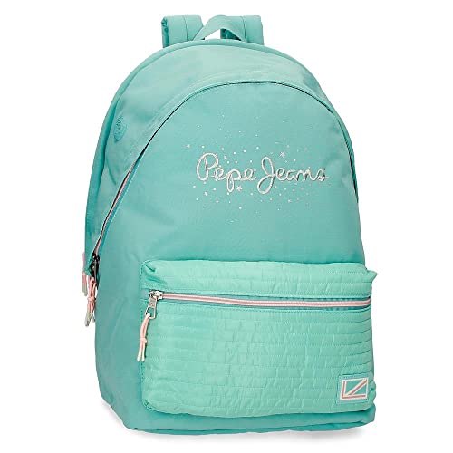 Pepe Jeans Jane plecak na laptopa, podwójna kieszeń, 15,6 cala, niebieski, 31 x 44 x 17,5 cm, poliester, 20,46 l