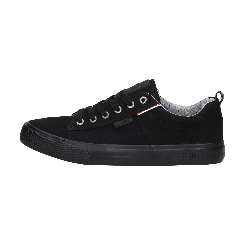 Czarne tekstylne trampki męskie BIG STAR KK174002