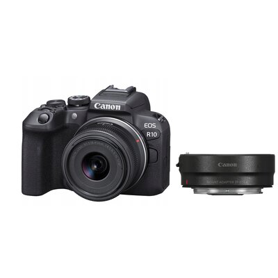 Canon EOS R10 + RF-S 18-45 IS STM + adapter EF-EOS R