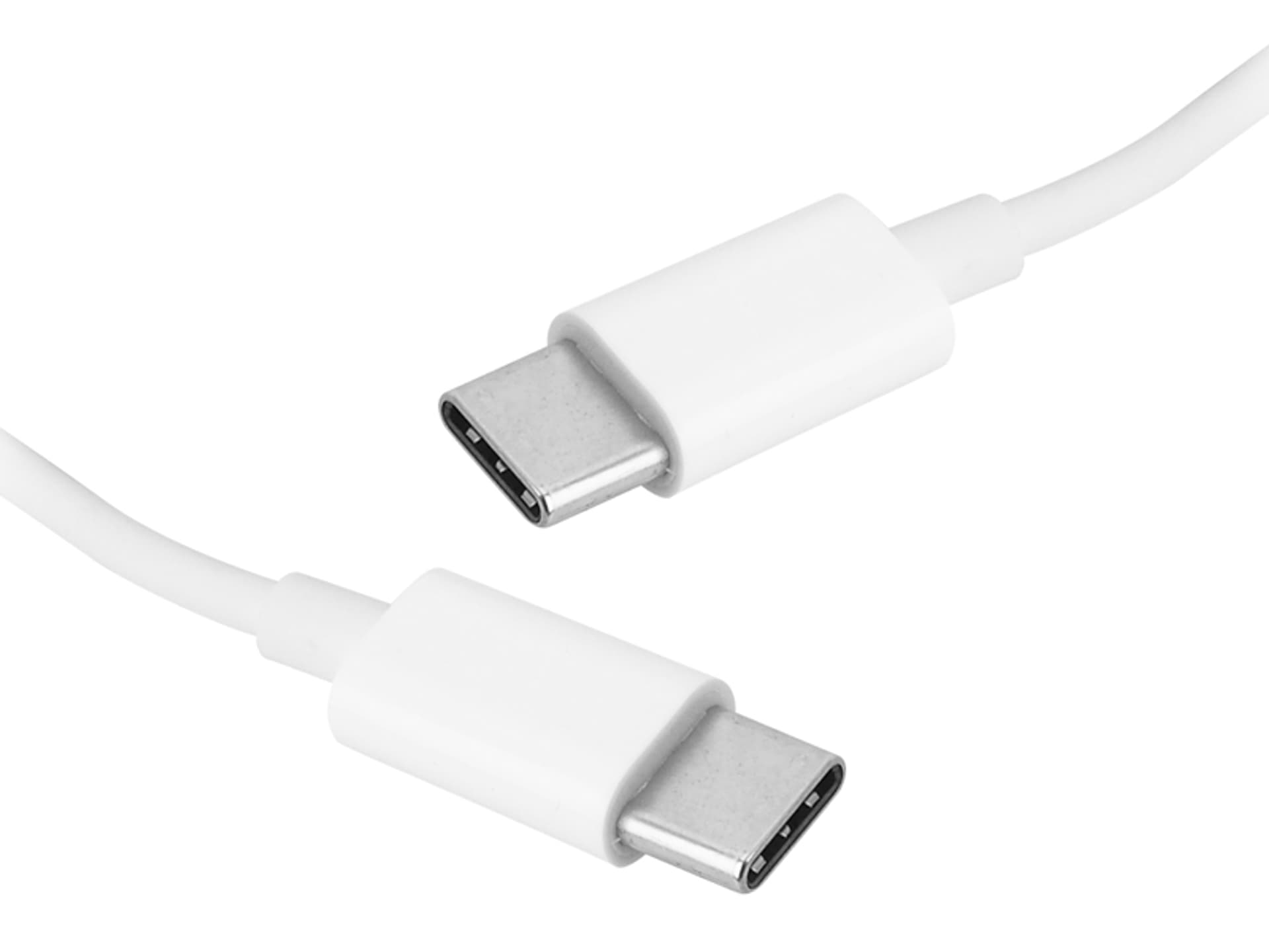 Kabel USB Typu C, wtyk - wtyk, 1 m, biały. (1LM)