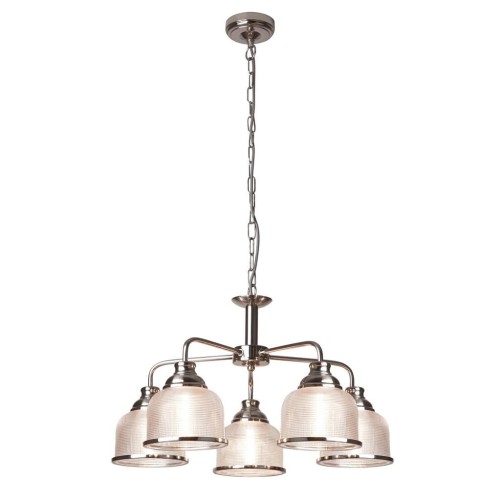 Bistro II lampa wisząca 5-punktowa satynowe srebro 1685-5SS