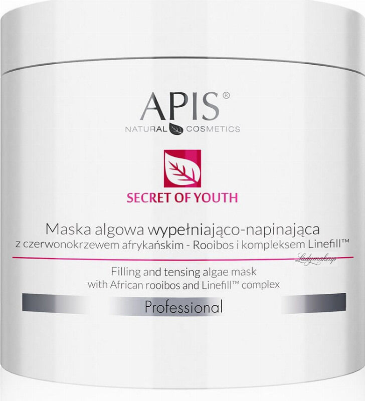 APIS - Professional - Secret of Youth - Algae Mask - Wypełniająco-napinająca maska algowa z Rooibosem - 200 g