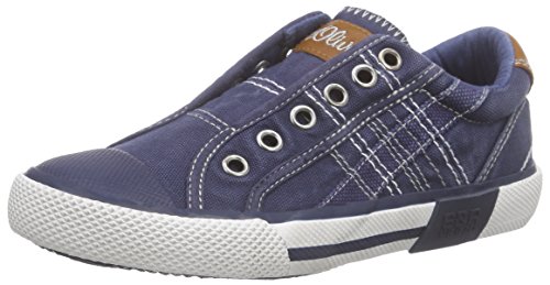 s.Oliver Unisex 43203 Low-Top dziecięce, niebieski - niebieski Navy Comb 891-34 EU
