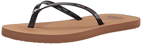 Reef Bliss Nights klapki damskie, Black Patent Tan, 35 EU