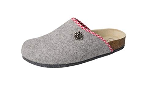 Weeger Pantofle unisex bio domowe kapcie, szary - szary - 37 eu