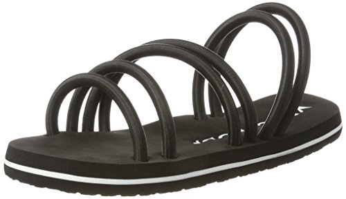 VERO MODA Vmlouise otwarte sandały damskie, czarny - czarny Black - 36 EU