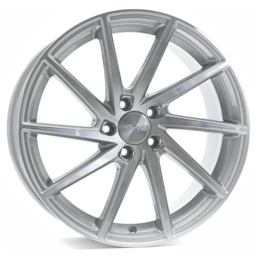 Brock B37 kryształowe srebro polerowane frontem 9x20 ET48 5.00x108 Hub Hole 63.40 mm - aluminiowe obręcze